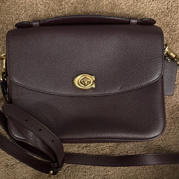 Coach Dark Brown Leather Crossbody Bag - Picture 3 of 9